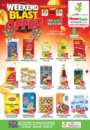 Home Fresh Abudhabi | Weekend Blast Offer & Deals flyer cover