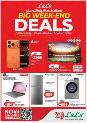 LuLu Big Week-End Deals | UAE Offers flyer cover