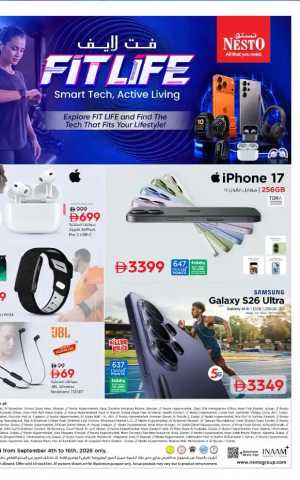 Nesto UAE | Fit Life Tech Offers & Deals flyer cover