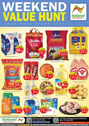 National Hypermarket Value Hunt Deals | Latest Offers flyer cover