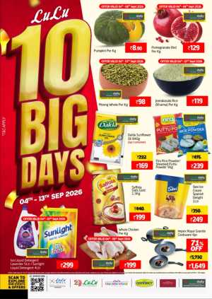 LuLu Calicut 10 Big Days Offers flyer cover