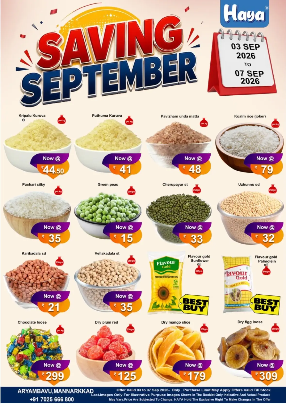 Haya Aryambavu Offers | Saving September page 4