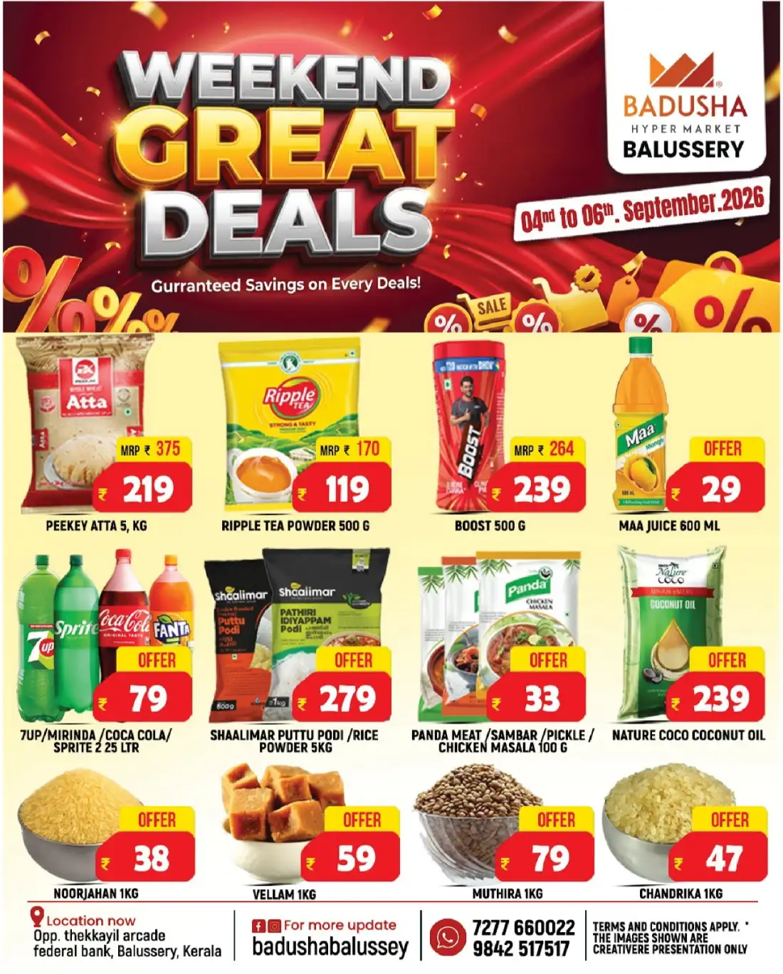Badusha Hypermarket Balussery | Latest Offers & Deals page 1