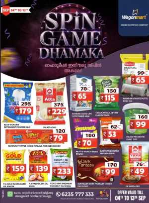 Wagonmart Spin Game Dhamaka | Great Deals flyer cover