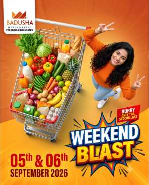 Badusha Hyper Market Balussery | Latest Offers & Deals flyer cover