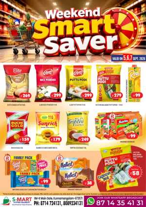 Weekend smart saver flyer cover