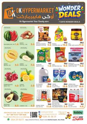 OK Hypermarket Abu Dhabi Offers | Wonder Deals flyer cover