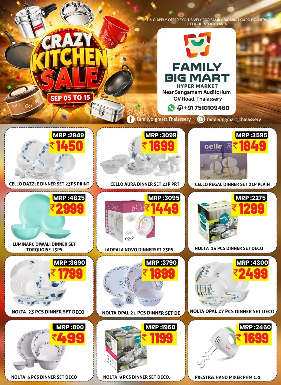 Family Big Mart Thalassery | Kitchen Sale Offers page 11