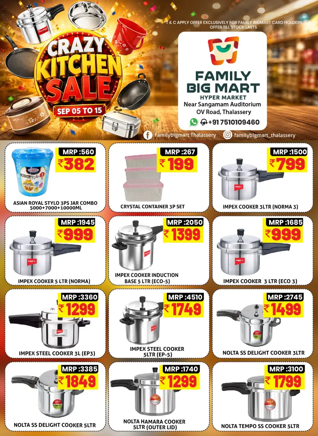 Family Big Mart Thalassery | Kitchen Sale Offers page 4