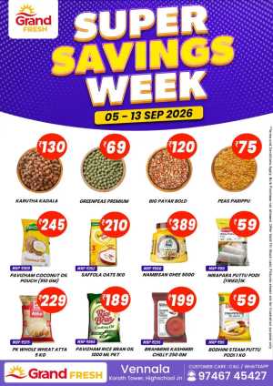 Grand Fresh Vennala | Super Savings Week Deals flyer cover