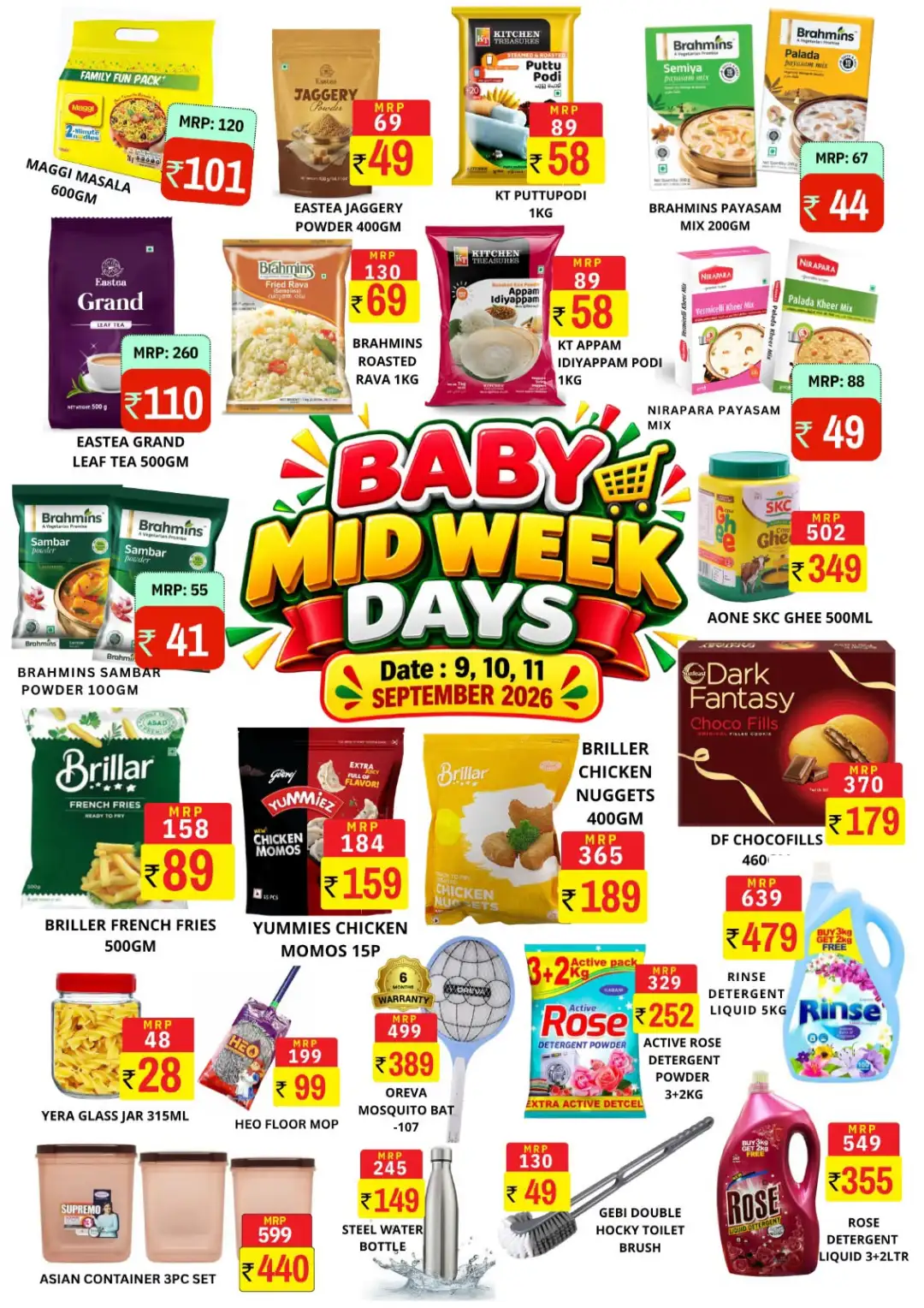 Midweek days page 1