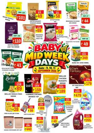 Midweek days flyer cover