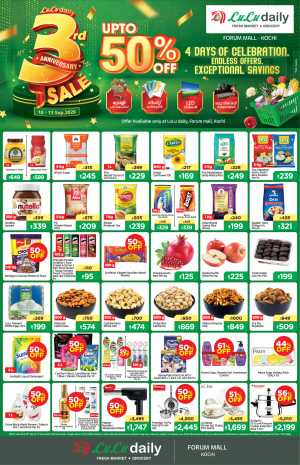3rd Anniversary Sale | Up to 50% Off flyer cover