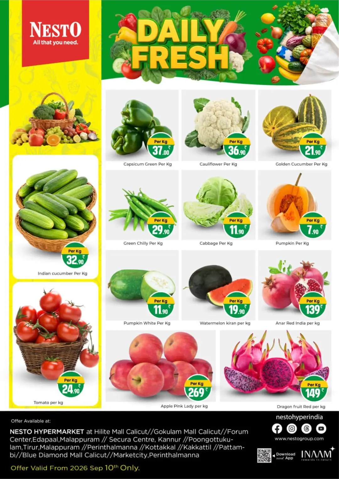 Daily Fresh Vegetable & Fruit Offers page 1