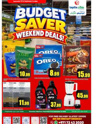 Budget Saver Weekend Deals flyer cover