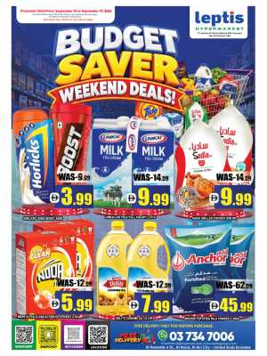 Budget Saver Weekend Deals flyer cover