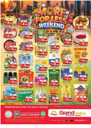 Grand Mall Sharjah More For Less Weekend Deals flyer cover