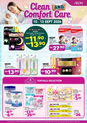 Clean & Comfort Care – Household Essentials Deals flyer cover