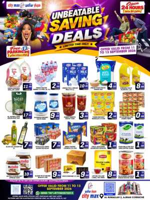 City Max Unbeatable Saving Deals Ajman flyer cover