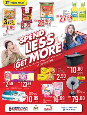 Spend Less Get More | TF Value-Mart Offers flyer cover
