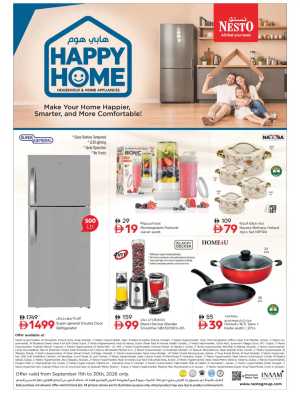Nesto Happy Home Household & Appliance Deals flyer cover