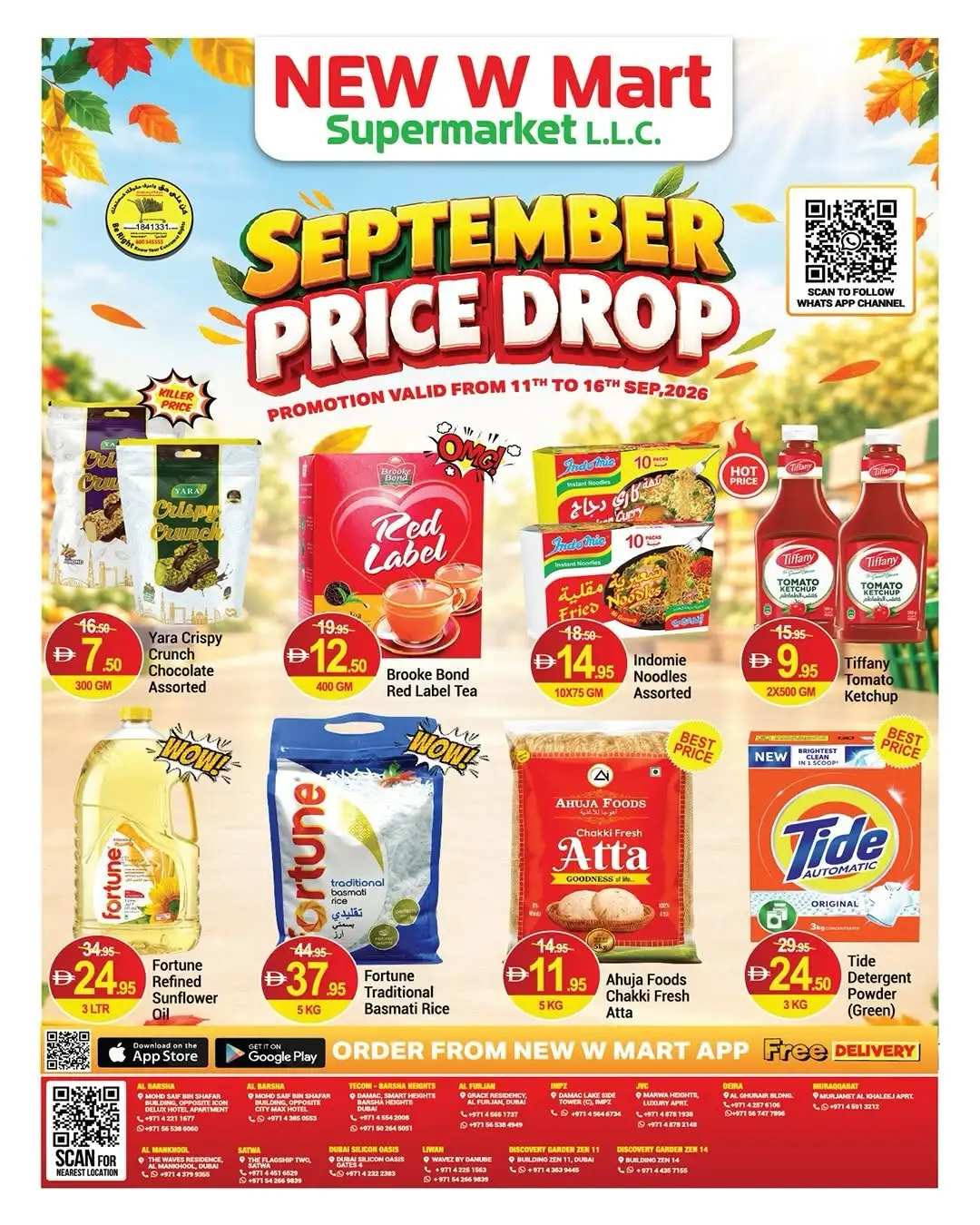 New W Mart Supermarket September Price Drop page 1
