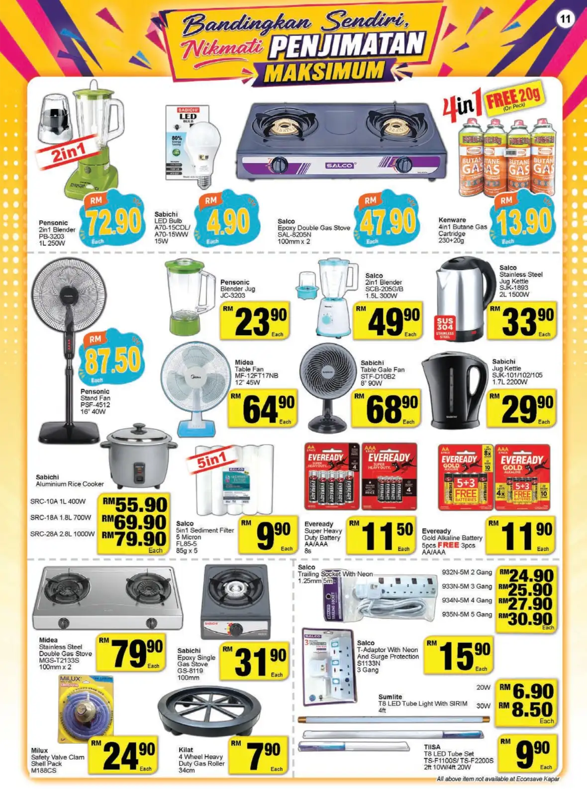 Econsave Promotion | Maximum Savings page 11