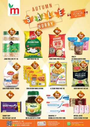 Alif Al Madina Autumn Sale Offers flyer cover