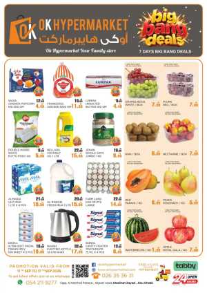 OK Hypermarket Abu Dhabi Offers | Big Bang Deals flyer cover