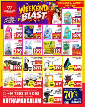 Megamart Weekend Blast Offers & Discounts flyer cover