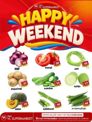 Happy Weekend flyer cover