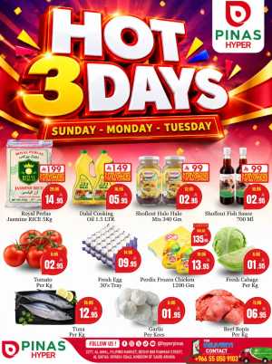 Pinas Hyper Riyadh | Hot 3 Days Offers & Deals flyer cover