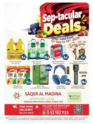 Saqer Al Madina Dubai | Sep-tacular Deals & Offers flyer cover