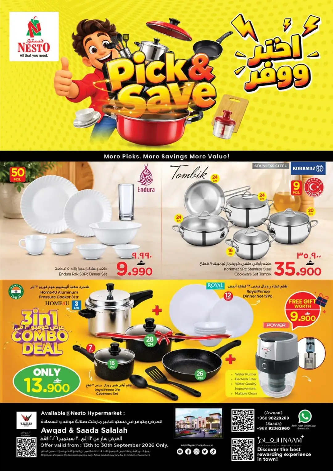 Pick & Save Offers at Nesto Awqad & Saada page 1