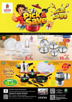 Pick & Save Offers at Nesto Awqad & Saada flyer cover