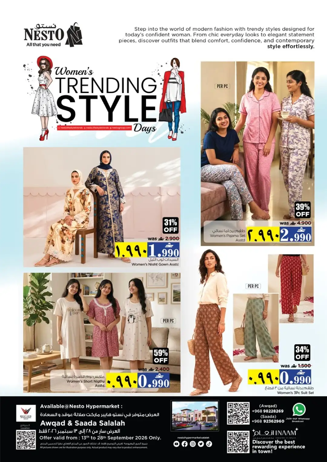 Nesto Awqad & Saada | Women's Trending Style Days & Offers page 1