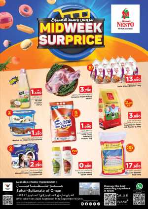 Nesto Sohar | Midweek Surprice Offers & Deals flyer cover