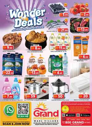 Grand Hypermarket Wasl Village Wonder Deals flyer cover