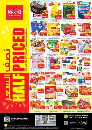 Nesto Hypermarket Karama Half Priced Deals flyer cover