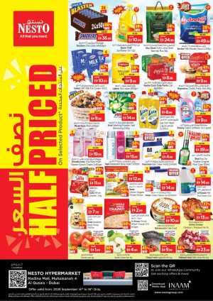 Nesto Hypermarket Half Price Deals Dubai flyer cover