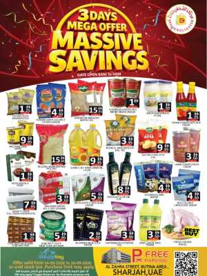 Discounts Center Sharjah Massive Savings Deals flyer cover