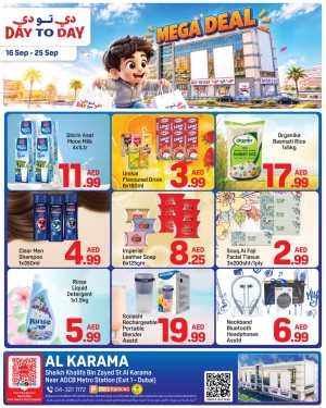 Day to Day Karama | Mega Deal & Offers flyer cover