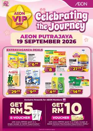 AEON Putrajaya VIP Day | Celebrating the Journey flyer cover
