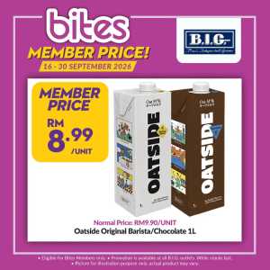 B.I.G. Bites Member Price | Oatmilk & Groceries Deals flyer cover