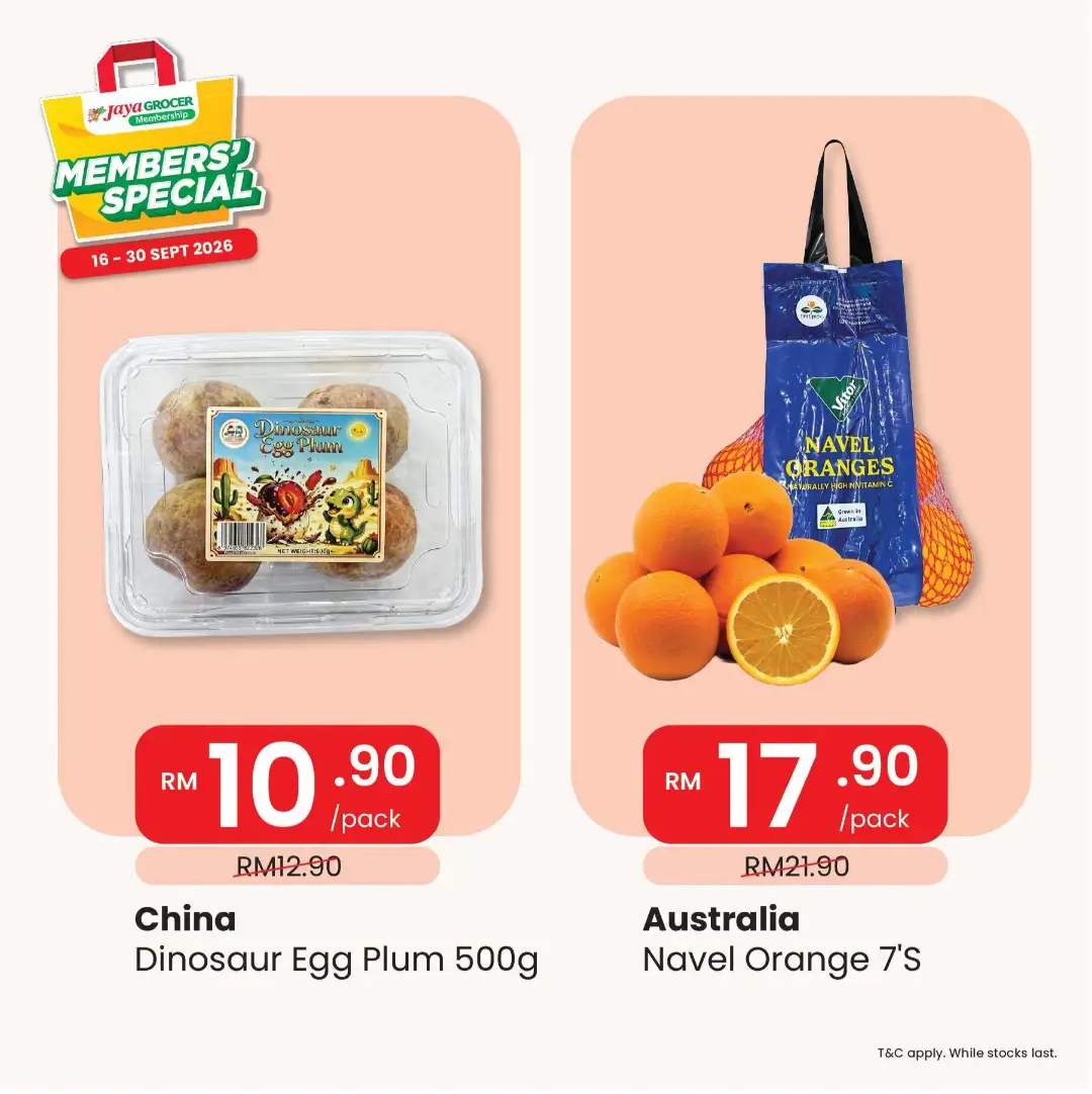 Jaya Grocer Members Special | Fruit & Grocery Offers page 1