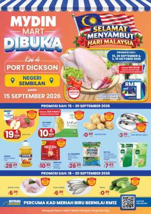 Mydin Mart Port Dickson Opening Offers & Promotions flyer cover