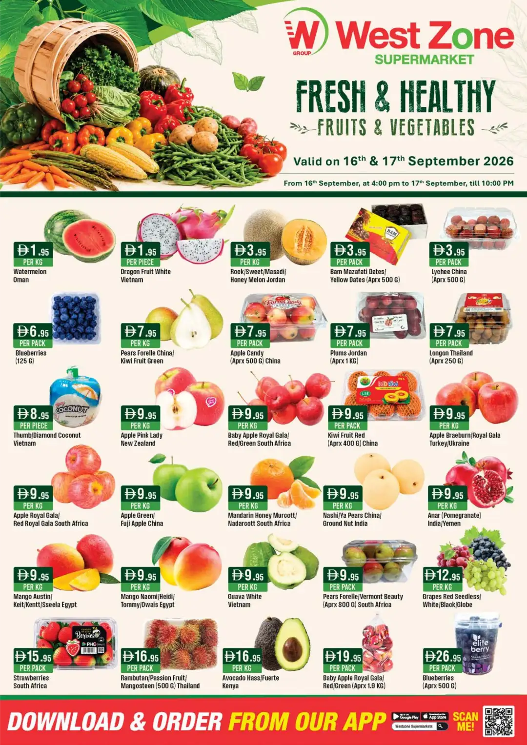 West Zone Fresh & Healthy | Fruits & Vegetables Offers page 1