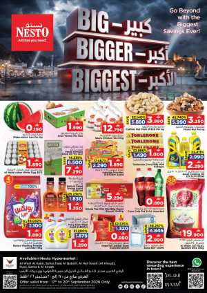 Nesto Big Bigger Biggest Savings | Offers & Deals flyer cover