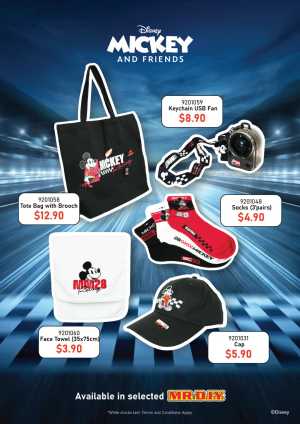 MR.DIY Mickey and Friends Racing League | Merchandise Offers flyer cover