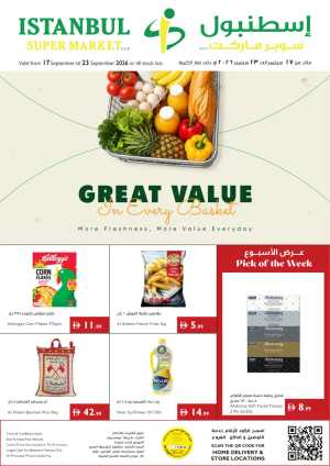 Istanbul Supermarket Great Value Offers flyer cover